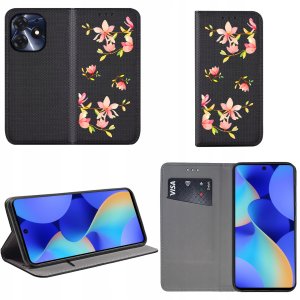 krainaGSM Etui do Tecno Spark 10 Pro MAGNET WZORY CASE PORTFEL + SZKŁO OCHRONNE 9H 2