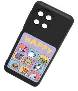 krainaGSM Etui do Realme 11 4G CASE WZORY MATT PLECKI + SZKŁO OCHRONNE 9H 3