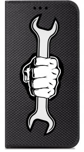 krainaGSM Etui do Tecno Spark 10 Pro MAGNET WZORY CASE PORTFEL + SZKŁO OCHRONNE 9H 6