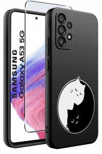 ETUI do Samsung Galaxy A53 5G WZORY |SILIKONOWE MATT CASE + SZKŁO 9H 2