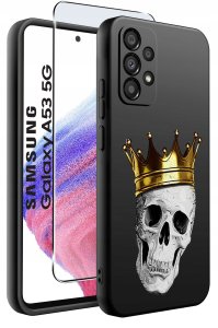 ETUI do Samsung Galaxy A53 5G WZORY |SILIKONOWE MATT CASE + SZKŁO 9H 2