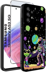 krainaGSM ETUI do Samsung Galaxy A53 5G WZORY |SILIKONOWE MATT CASE + SZKŁO 9H 2