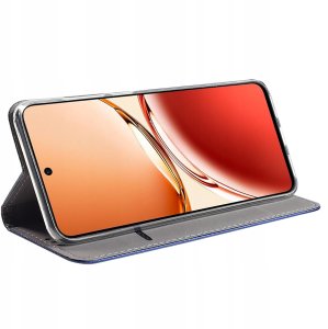 krainaGSM Etui do Oppo Reno 12 F 5G | 12 FS 5G SMART MAGNET CASE PORTFEL + SZKŁO 9H 6