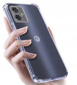 Etui do Motorola Moto G54 5G|Power Edition ANTI-SHOCK CLEAR CASE + Szkło 9H 5