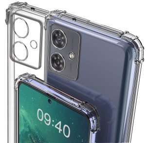 Etui do Motorola Moto G54 5G|Power Edition ANTI-SHOCK CLEAR CASE + Szkło 9H 8
