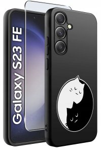 ETUI do Samsung Galaxy S23 FE WZORY |SILIKONOWE MATT CASE + SZKŁO 9H 2