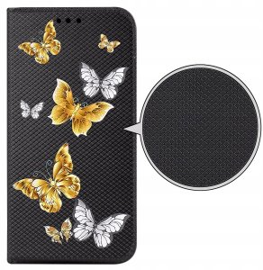 krainaGSM Etui do Realme 11 4G MAGNET WZORY CASE PORTFEL + SZKŁO 9H 3