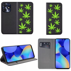 krainaGSM Etui do Tecno Spark 10 Pro MAGNET WZORY CASE PORTFEL + SZKŁO OCHRONNE 9H 2