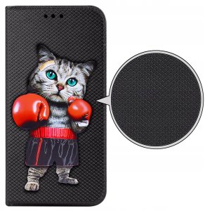 Etui do Tecno Spark 10 Pro MAGNET WZORY CASE PORTFEL + SZKŁO OCHRONNE 9H 3