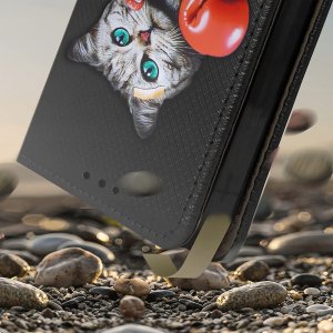 Etui do Tecno Spark 10 Pro MAGNET WZORY CASE PORTFEL + SZKŁO OCHRONNE 9H 4