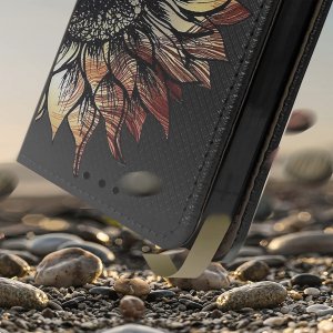 krainaGSM Etui do Tecno Spark 10 Pro MAGNET WZORY CASE PORTFEL + SZKŁO OCHRONNE 9H 4