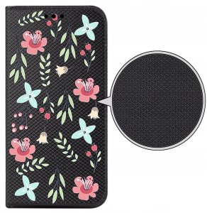 krainaGSM Etui do Tecno Spark 10 Pro MAGNET WZORY CASE PORTFEL + SZKŁO OCHRONNE 9H 3