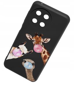 krainaGSM Etui do Realme 11 4G CASE WZORY MATT PLECKI + SZKŁO OCHRONNE 9H 3