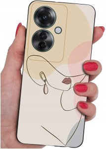 ETUI do Oppo Reno11 F 5G WZORY | SILIKONOWE MATT CASE + SZKŁO HARTOWANE 9H 2