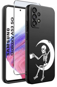 krainaGSM ETUI do Galaxy A53 5G WZORY SILIKONOWE MATT CASE + SZKŁO 9H 2