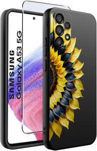 krainaGSM ETUI do Samsung Galaxy A53 5G WZORY |SILIKONOWE MATT CASE + SZKŁO 9H 2