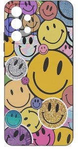 krainaGSM ETUI do Samsung Galaxy A53 5G WZORY SILIKONOWE MATT CASE + SZKŁO 9H 3