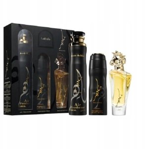 SET LATTAFA Maahir EDP spray 100ml + PERFUMED SPRAY 200ml + AIR FRESHENER 300ml 2