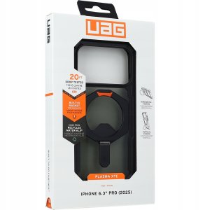 UAG Plasma XTE MagSafe - etui do iPhone 17 Pro kompatybilne z MagSafe (black / pop orange) 2