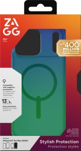 ZAGG Milan Snap - etui do iPhone 17 Pro Max kompatybilne z MagSafe (raven feather) 8