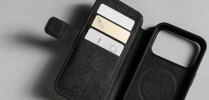 NOMAD Modern Leather Folio - skórzane etui do iPhone 17 Pro kompatybilne z MagSafe (black) 7
