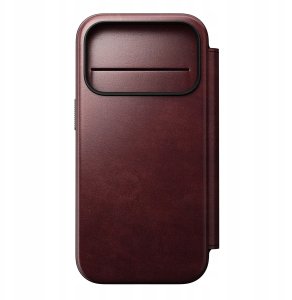 NOMAD Modern Leather Folio - skórzane etui do iPhone 17 Pro kompatybilne z MagSafe; skóra Horween (burgundy) 3