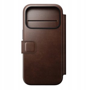 NOMAD Modern Leather Folio - skórzane etui do iPhone 17 Pro kompatybilne z MagSafe; skóra Horween (rustic brown) 2