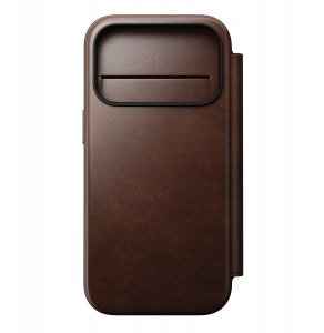 NOMAD Modern Leather Folio - skórzane etui do iPhone 17 Pro kompatybilne z MagSafe; skóra Horween (rustic brown) 3