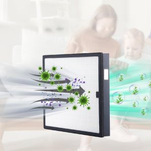 Wymienny filtr HEPA 40x40 cm zestaw 5 sztuk do oczyszczaczy powietrza 3