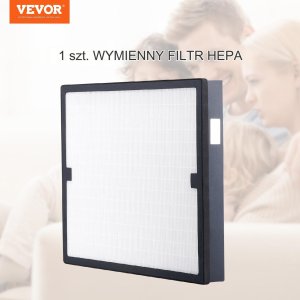 Wymienny filtr HEPA 40x40 cm zestaw 5 sztuk do oczyszczaczy powietrza 10