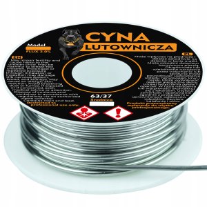 CYNA LUTOWNICZA PRECYZYJNA 2 MM SN63PB37 200G TOPNIK 2% FLUX LUTOWANIA LED 3