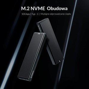 Orico Obudowa na dysk M.2 NVMe SSD 10Gbps USB-C (M2PV-C3-BK-BP-HW) 3