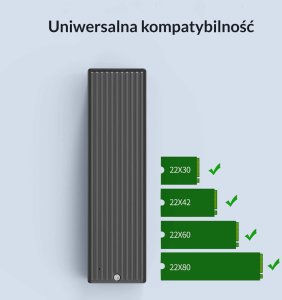 Orico Obudowa na dysk M.2 NVMe SSD 10Gbps USB-C (M2PV-C3-BK-BP-HW) 7