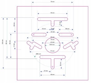 BCS-ASUM Uchwyt słupowy do kamer BCS 2