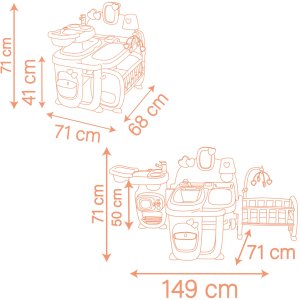 Smoby Baby Nurse Kącik opiekunki (7600220394) 8