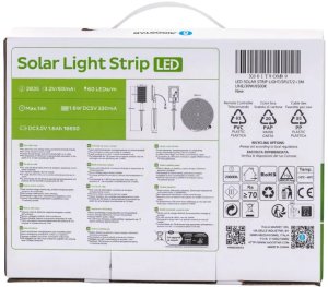 Taśma solarna 3mb 6500K 30W led biała zimna zestaw do oświetlenia 11