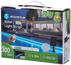 Taśma solarna 3mb 6500K 30W led biała zimna zestaw do oświetlenia 10
