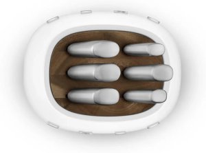 Blok z zestawem 6 nozy Smeg KBSF02WH Biały 5