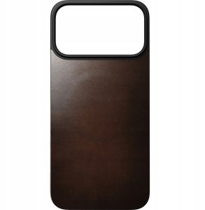NOMAD Magnetic Leather Back - nakładka magnetyczna na iPhone 17 Pro Max kompatybilna z MagSafe; skóra Horween (rustic brown) 3