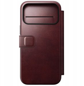 NOMAD Modern Leather Folio - skórzane etui do iPhone 17 Pro Max kompatybilne z MagSafe; skóra Horween (burgundy) 2