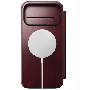 NOMAD Modern Leather Folio - skórzane etui do iPhone 17 Pro Max kompatybilne z MagSafe; skóra Horween (burgundy) 6