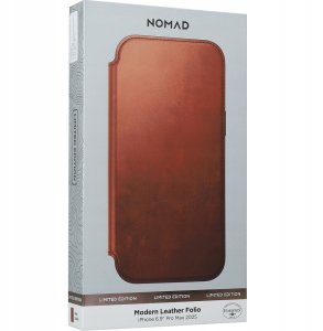 NOMAD Modern Leather Folio - skórzane etui do iPhone 17 Pro Max kompatybilne z MagSafe; skóra Horween (olde dublin) 2