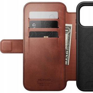 NOMAD Modern Leather Folio - skórzane etui do iPhone 17 Pro Max kompatybilne z MagSafe; skóra Horween (olde dublin) 7