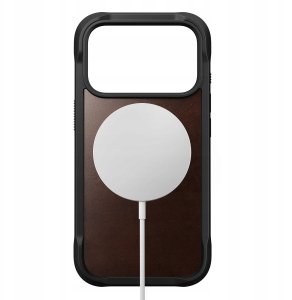 NOMAD Rugged Leather Case - skórzane etui do iPhone 17 Pro kompatybilne z MagSafe; skóra Horween (rustic brown) 5