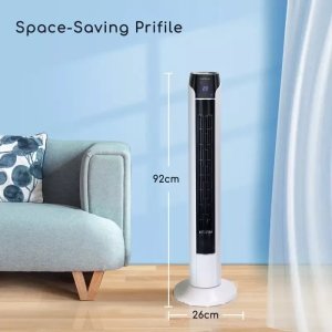 Wentylator 50W kolumnowy Zico 36-calowy obrót o 90deg; zdalne sterowany 3