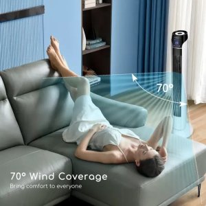 Wentylator 50W kolumnowy Zico 36-calowy obrót o 90deg; zdalne sterowany 6