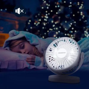 Wentylator stołowy trzy prędkości zasilany z USB z lampką nocną 3