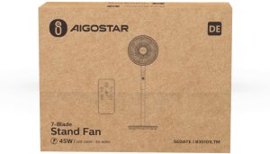 7-łopatkowy wentylator stojący z pilotem 5