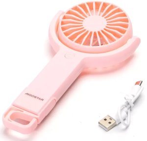 Wentylator ręczny i stołowy ROSA mały 3 cale kompaktowy ładowany z USB 2