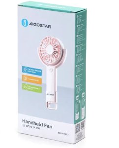 Wentylator ręczny i stołowy ROSA mały 3 cale kompaktowy ładowany z USB 5